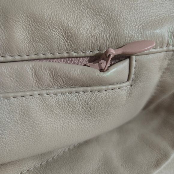 Vintage Wilsons Maxima Leather Pants Pink Blush Straight High Waist Deadstock 6 - Picture 9 of 16